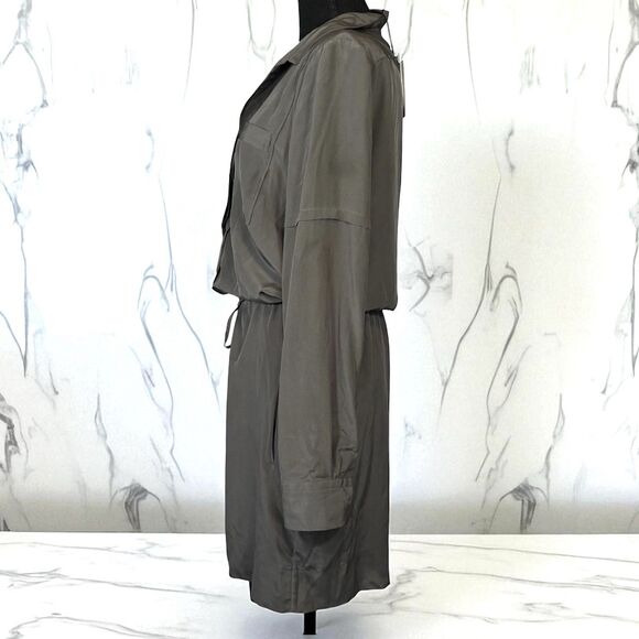 DVF Diane Von Furstenberg TAYA Dress 100% Silk Deep Ash - Picture 4 of 16